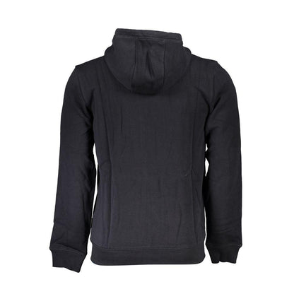 Napapijri Elegant Fleece Hooded Sweatshirt in Black - PER.FASHION