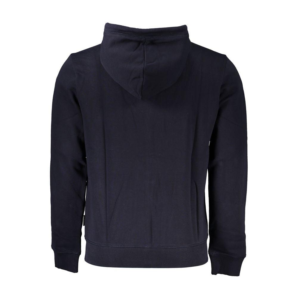 Napapijri Elegant Fleece Hooded Sweatshirt in Blue - PER.FASHION