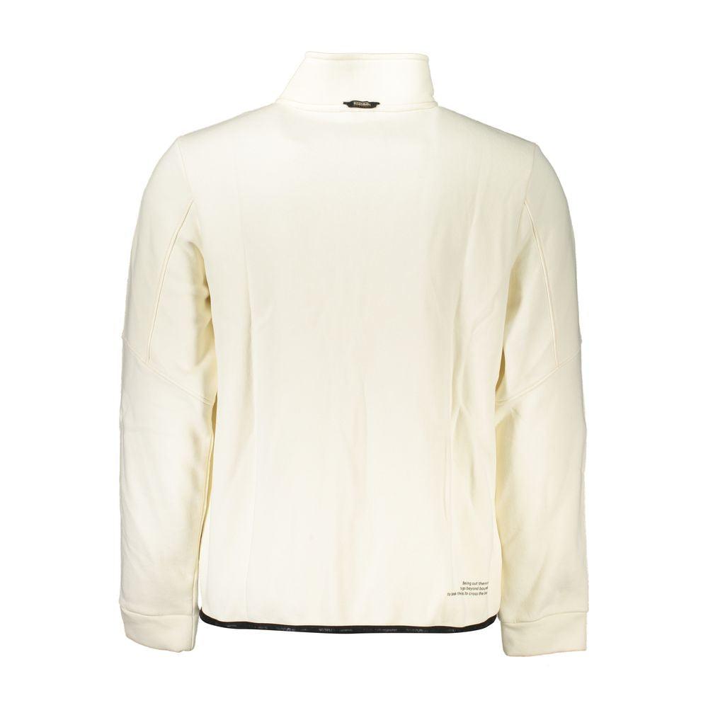 Napapijri Elegant Fleece Zip Sweatshirt with Contrast Details - PER.FASHION