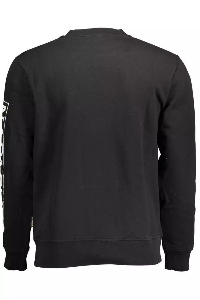 Napapijri Elevate Your Style with a Sleek Black Sweatshirt - PER.FASHION