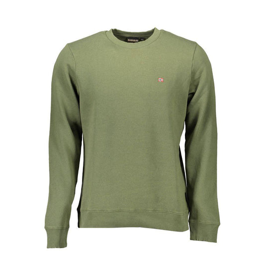 Napapijri Emerald Cotton Blend Crewneck Sweater - PER.FASHION