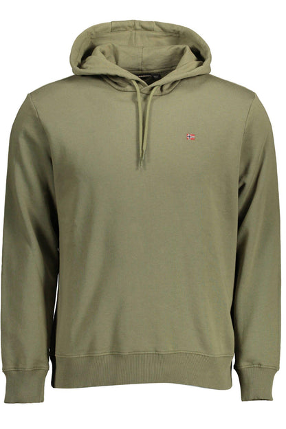 Napapijri Exclusive Green Hooded Sweatshirt - PER.FASHION