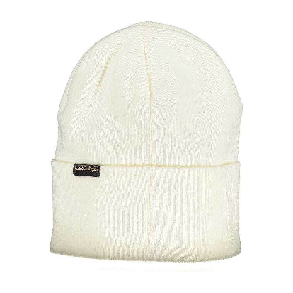Napapijri White Acrylic Hats & Cap - PER.FASHION