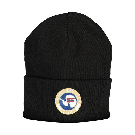 Napapijri Black Acrylic Hats & Cap - PER.FASHION