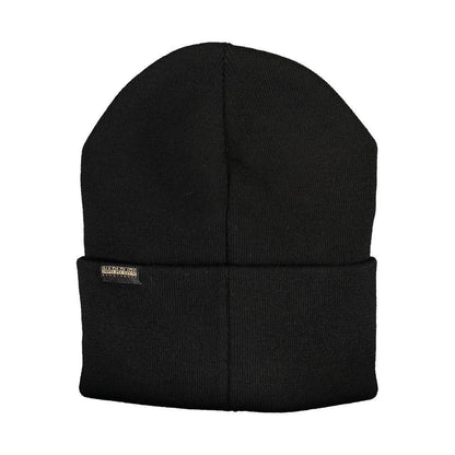 Napapijri Black Acrylic Hats & Cap - PER.FASHION