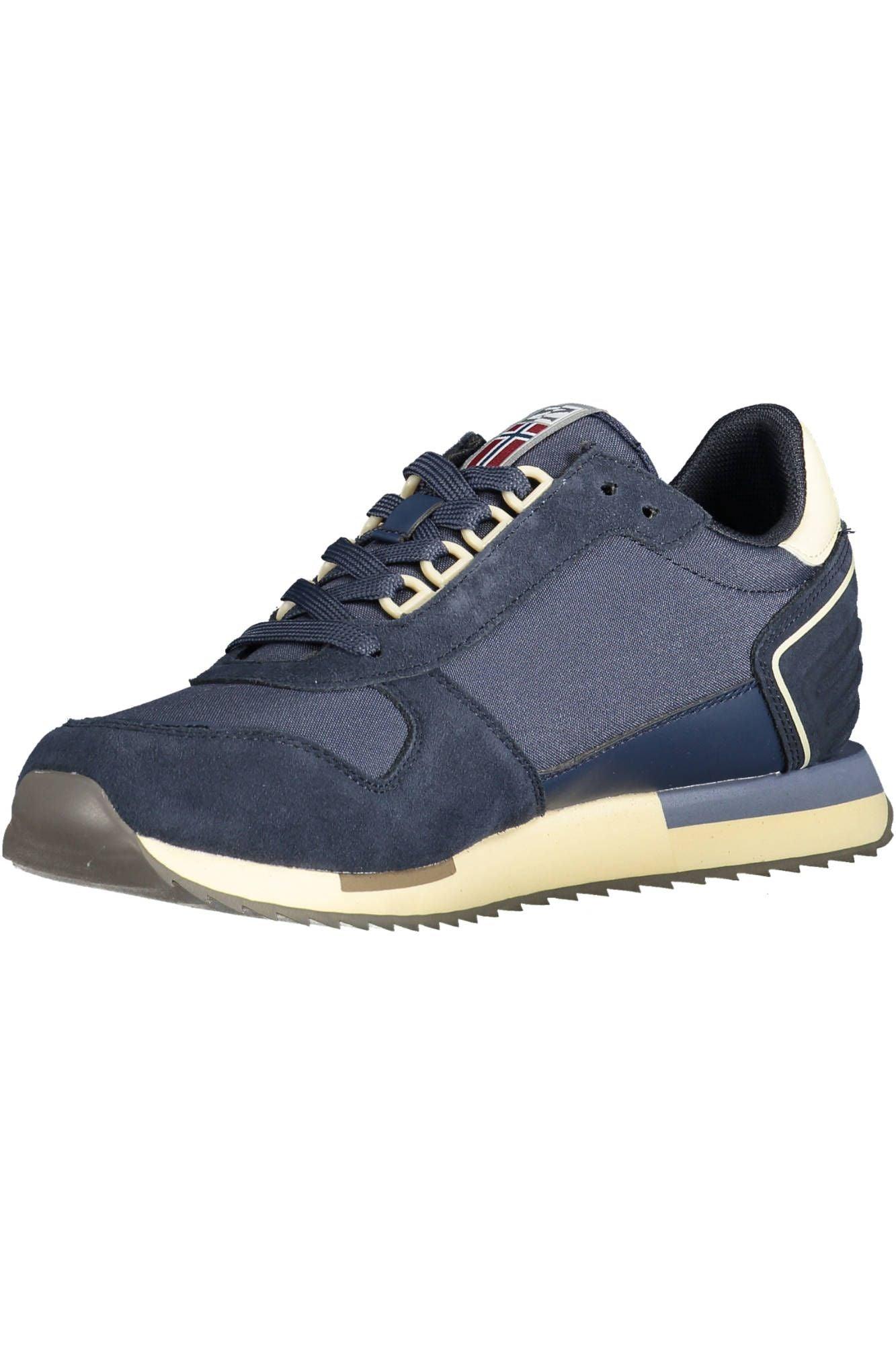 Napapijri Sleek Blue Sneakers with Contrasting Details - PER.FASHION