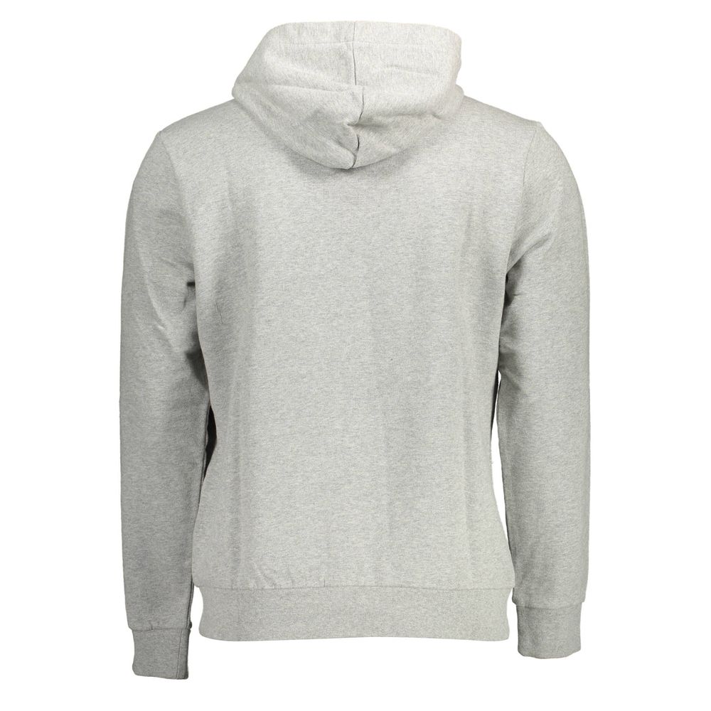 Napapijri Elevated Gray Cotton Hooded Sweatshirt