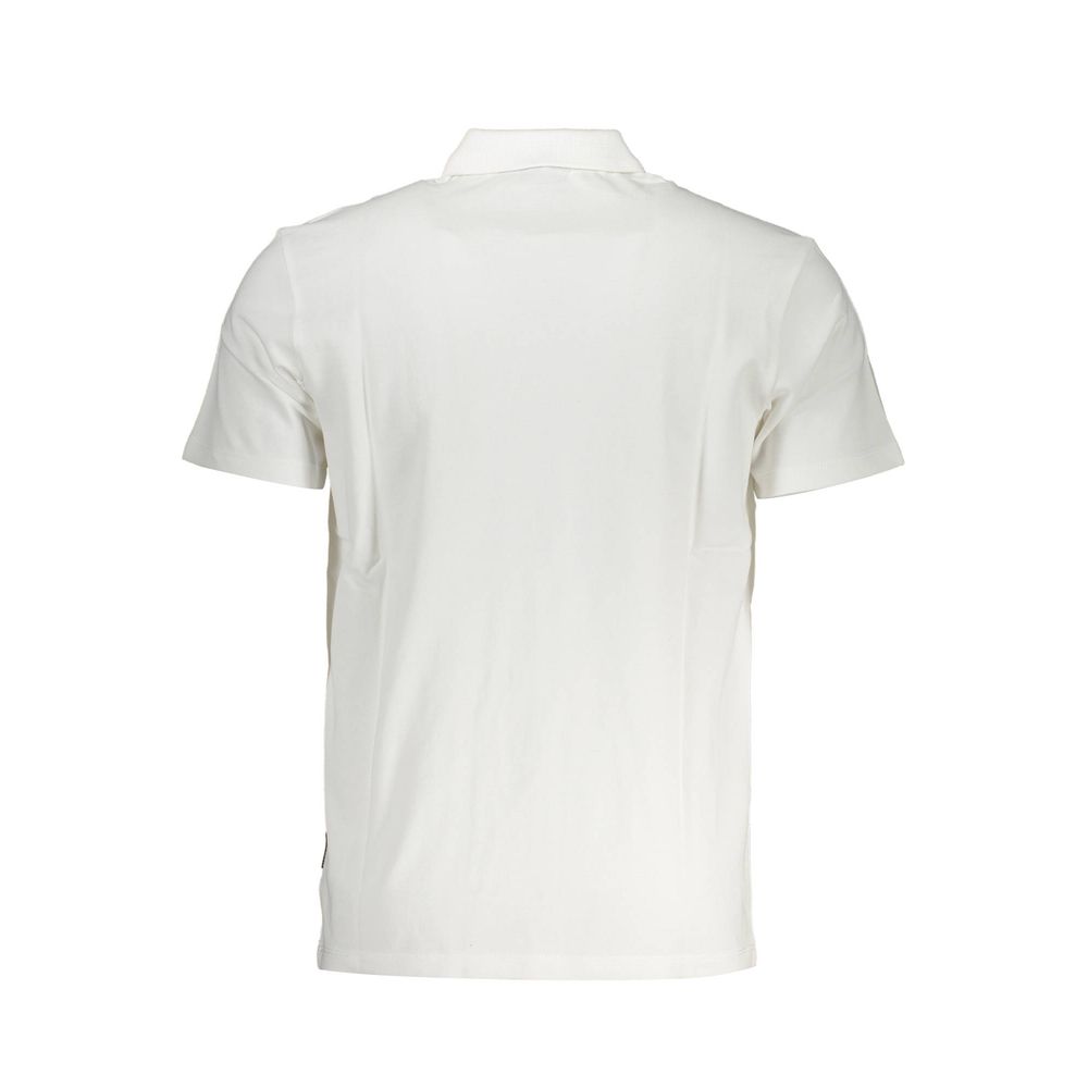 Napapijri Элегантная белая рубашка-поло с короткими рукавами