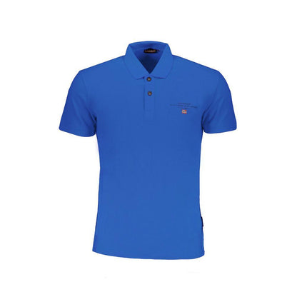 Napapijri Blue Cotton Polo Shirt - PER.FASHION