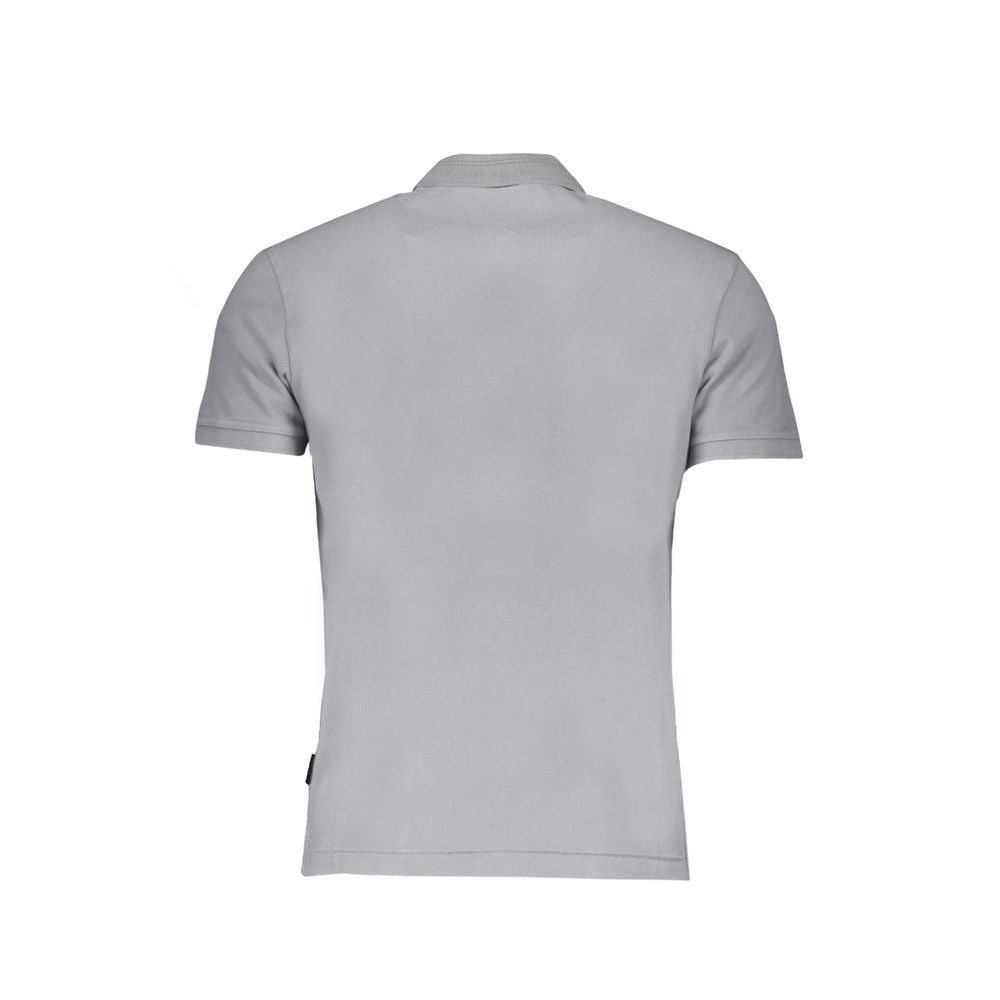 Napapijri Gray Cotton Polo Shirt