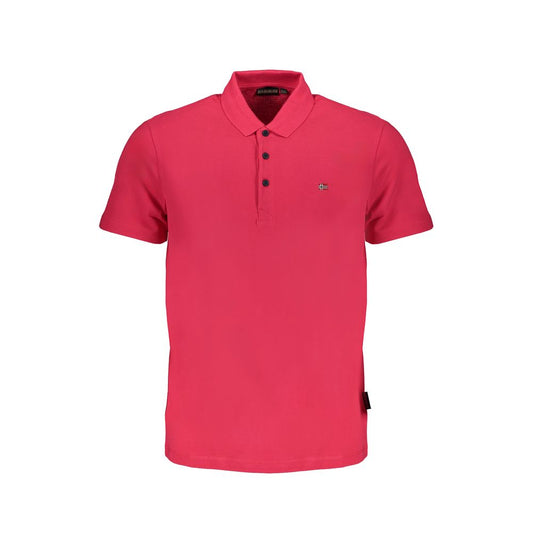 Napapijri Pink Cotton Polo Shirt - PER.FASHION