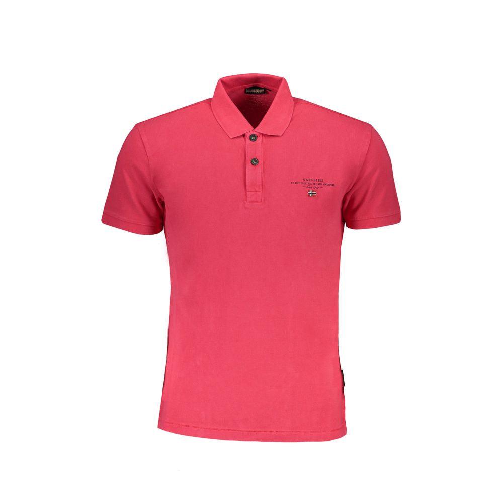 Napapijri Pink Cotton Polo Shirt - PER.FASHION