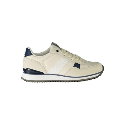 Napapijri White Polyester Sneaker - PER.FASHION