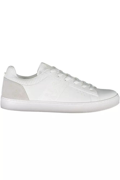 Napapijri Elegant White Lace-Up Sports Sneakers