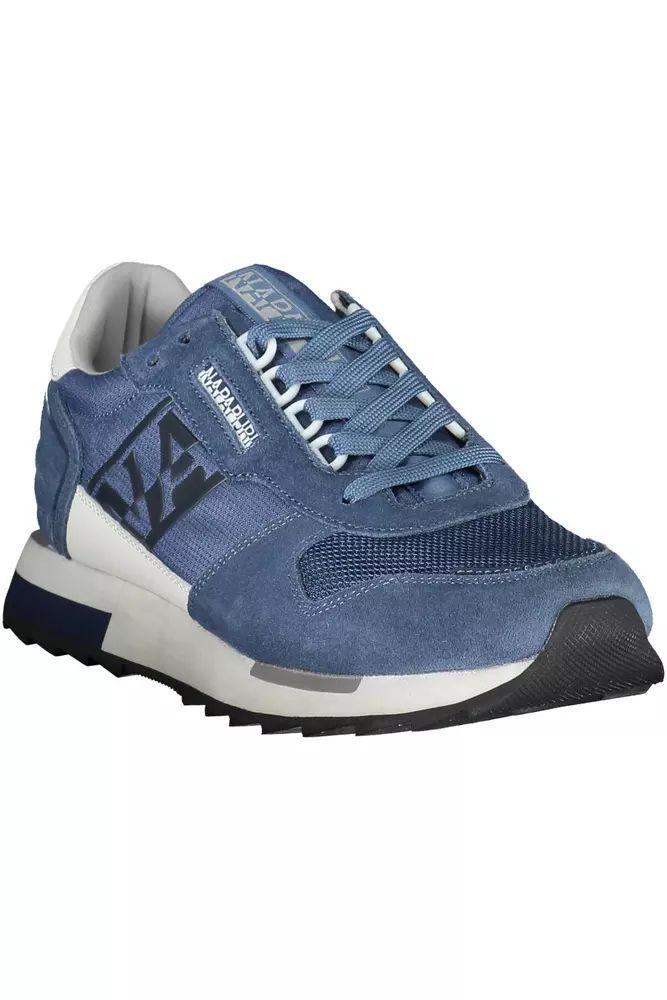 Napapijri Sleek Blue Lace-Up Sport Sneakers - PER.FASHION