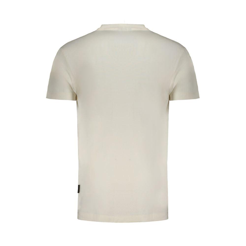 Napapijri White Cotton T-Shirt - PER.FASHION