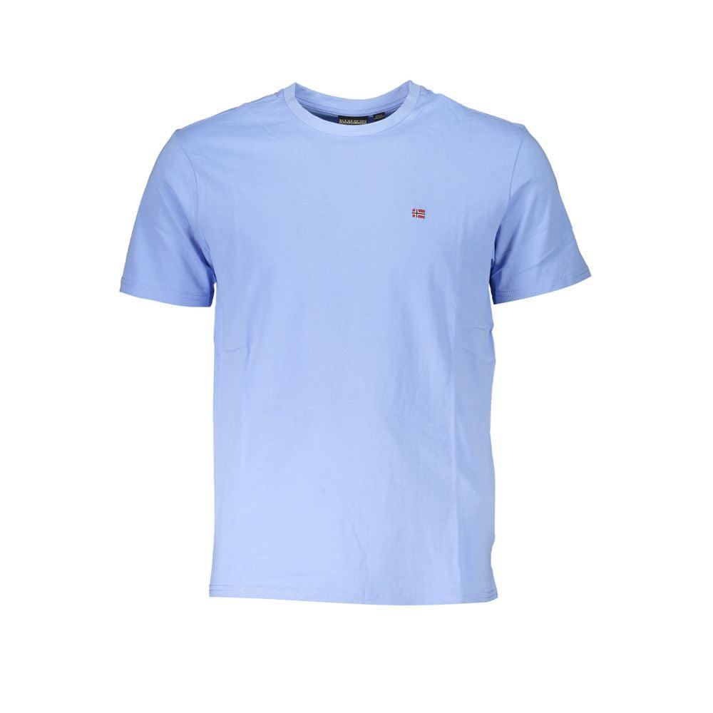 Napapijri Blue Cotton T-Shirt - PER.FASHION