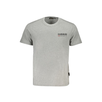 Napapijri Gray Cotton T-Shirt