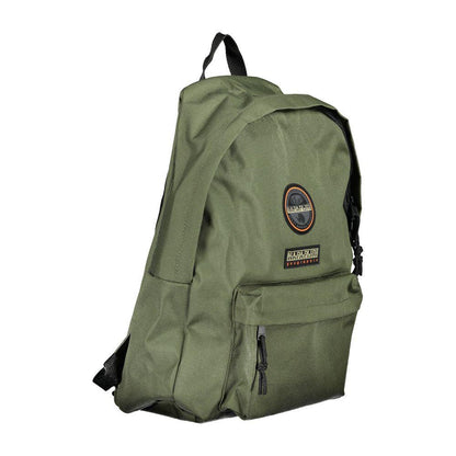 Napapijri Chic Eco-Friendly Green Backpack - PER.FASHION