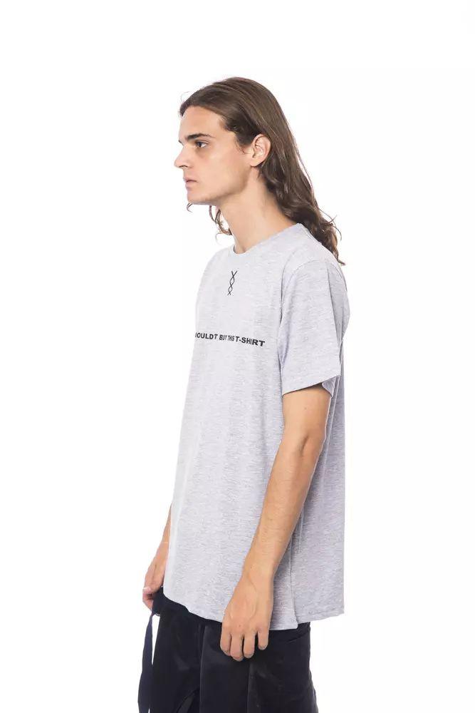 Nicolo Tonetto Sleek Gray Round Neck Cotton Tee - PER.FASHION