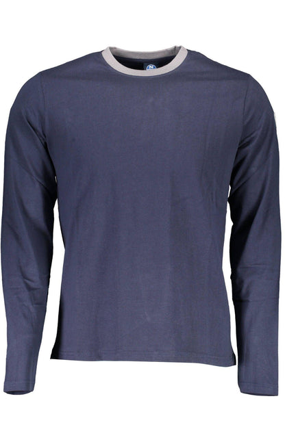 North Sails Chic Blue Contrast Detail Long Sleeve Tee - PER.FASHION