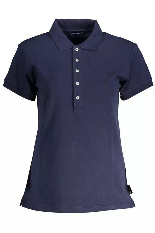 North Sails Elegant Short Sleeve Polo Shirt in Blue - PER.FASHION