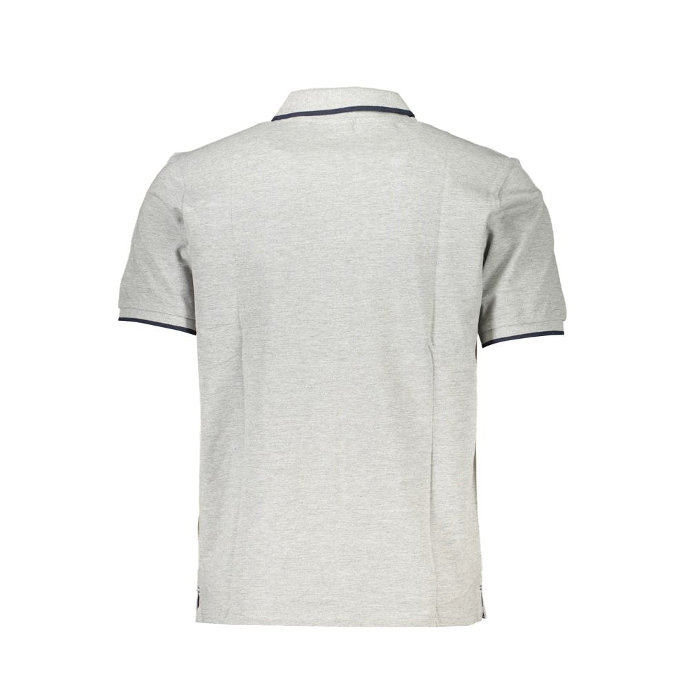 North Sails Gray Cotton Polo Shirt