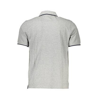 North Sails Gray Cotton Polo Shirt - PER.FASHION