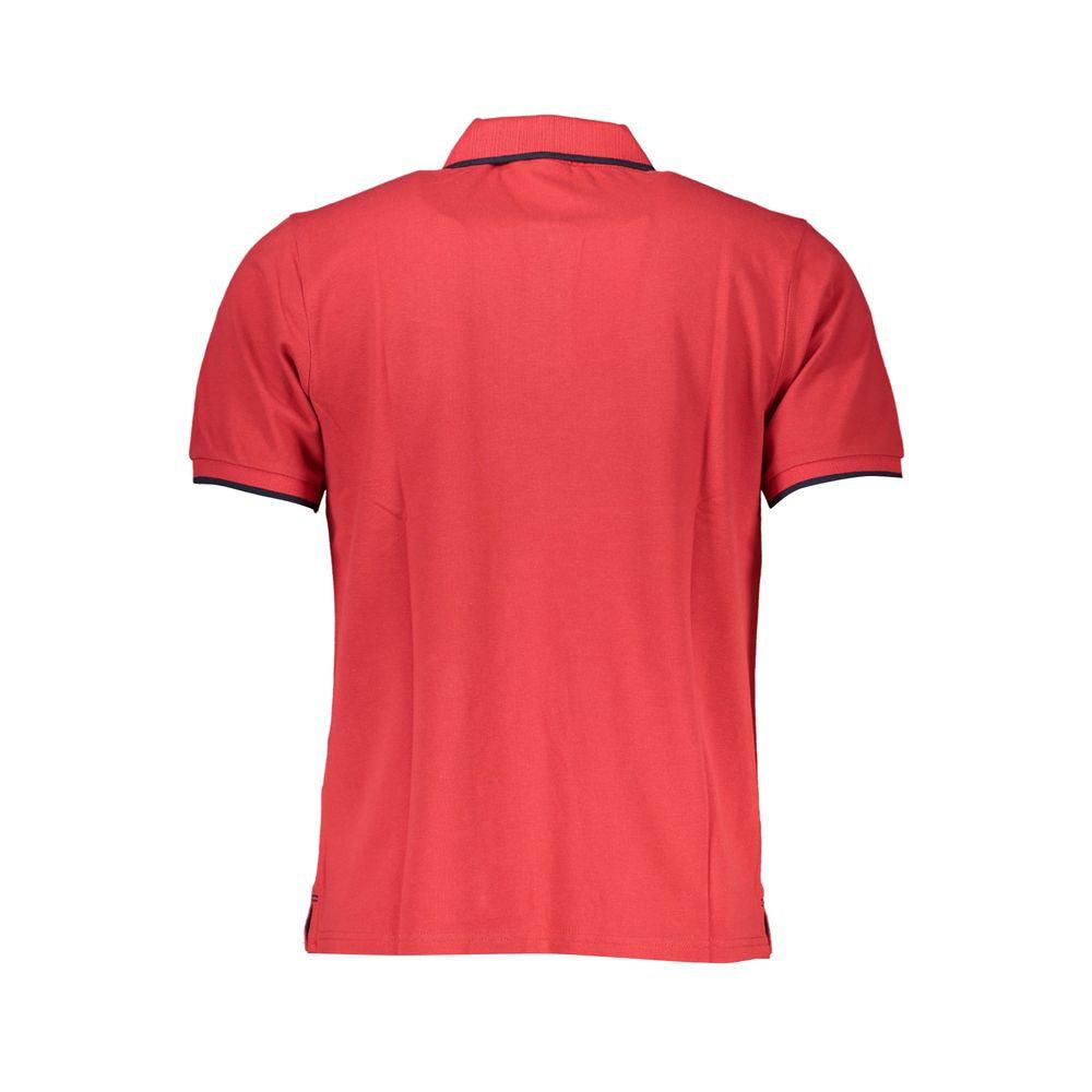 North Sails Red Cotton Polo Shirt - PER.FASHION