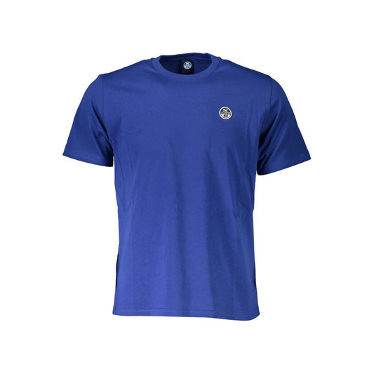 North Sails Chic Blue Cotton Tee with Iconic Logo