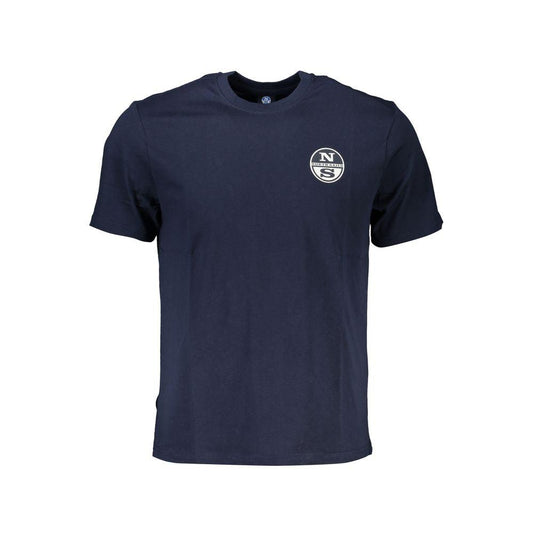 North Sails Blue Cotton T-Shirt - PER.FASHION