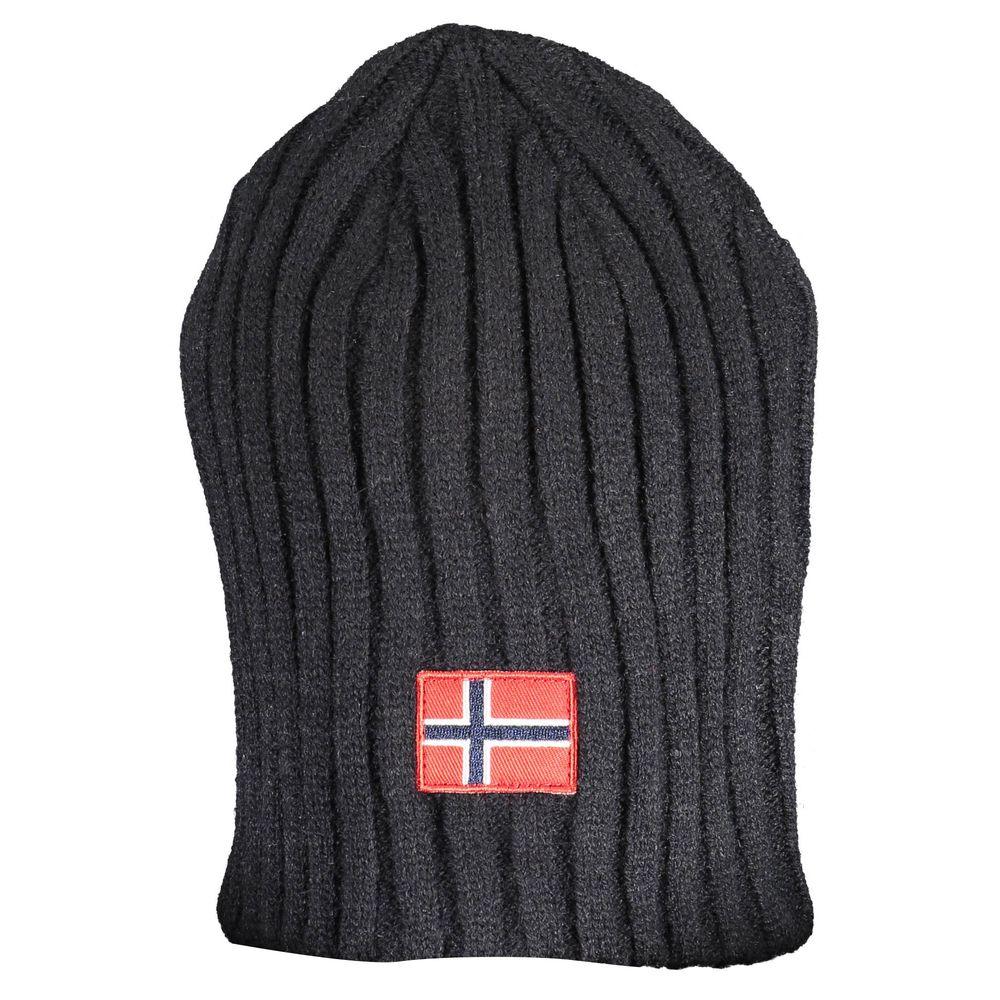 Norway 1963 Black Polyester Hats & Cap - PER.FASHION