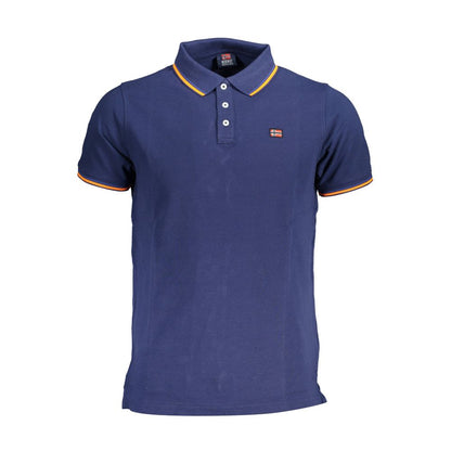 Norway 1963 Elegant Contrast Detail Polo Shirt