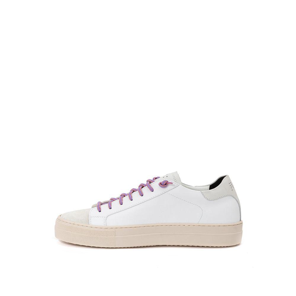 P448 White Leather Sneaker - PER.FASHION