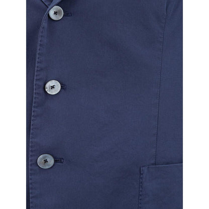 Pal Zileri Elegant Italian Blue Cotton Jacket - PER.FASHION