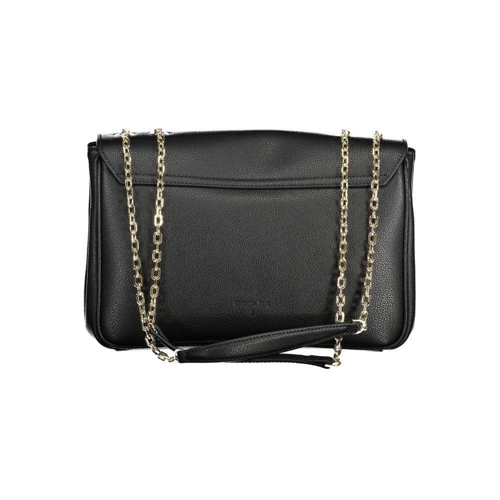 Patrizia Pepe Black Leather Handbag - PER.FASHION