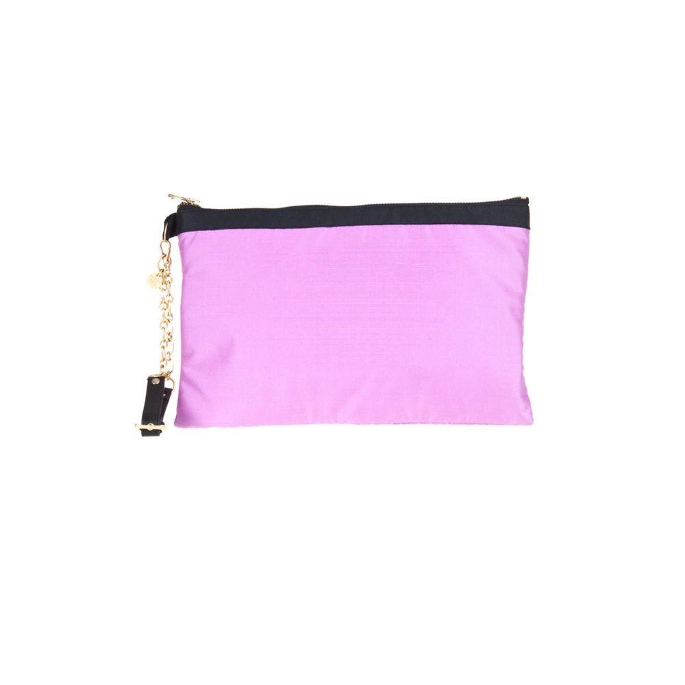 Patrizia Pepe Purple Silk Handbag - PER.FASHION