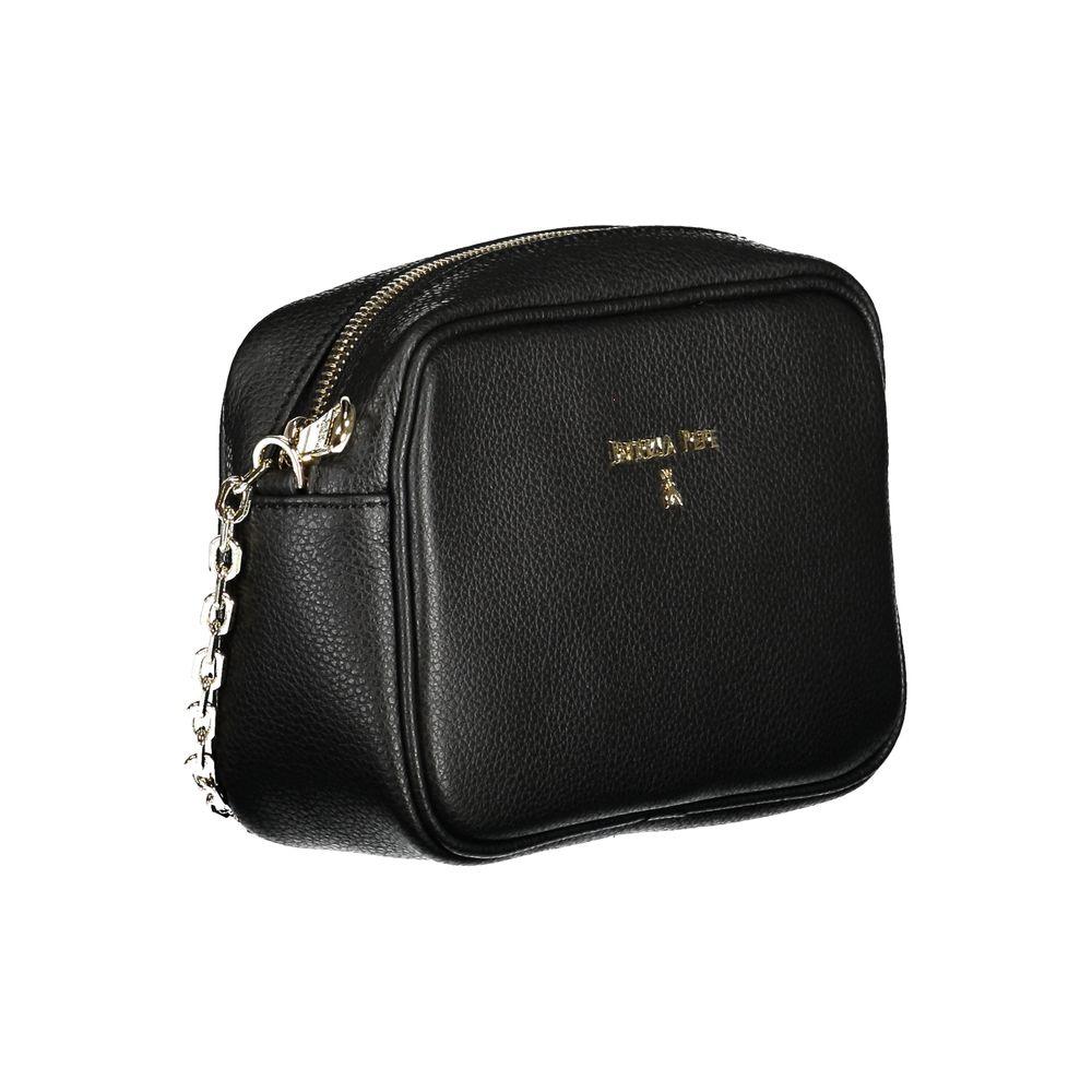 Patrizia Pepe Black Leather Handbag - PER.FASHION