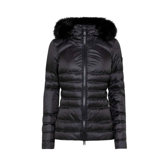 Peuterey Chic Black Fur-Trimmed Winter Jacket - PER.FASHION