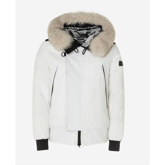 Peuterey Elegant Four-Pocket Jacket with Genuine Fox Fur Hood - PER.FASHION