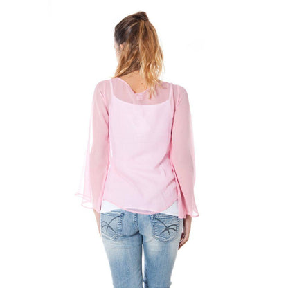 Phard Pink Silk Tops & T-Shirt - PER.FASHION