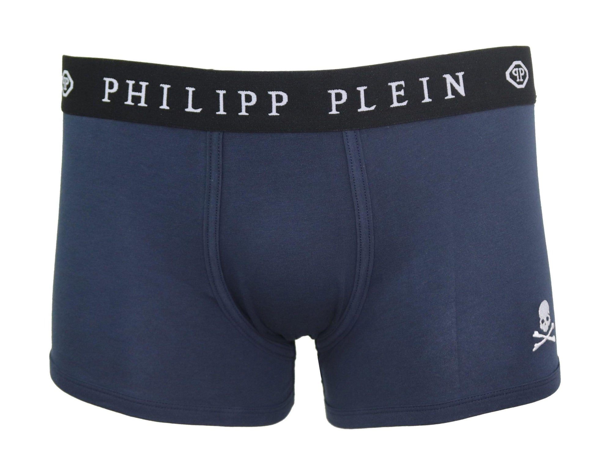 Philipp Plein Elegant Navy Blue Boxer Duo - PER.FASHION