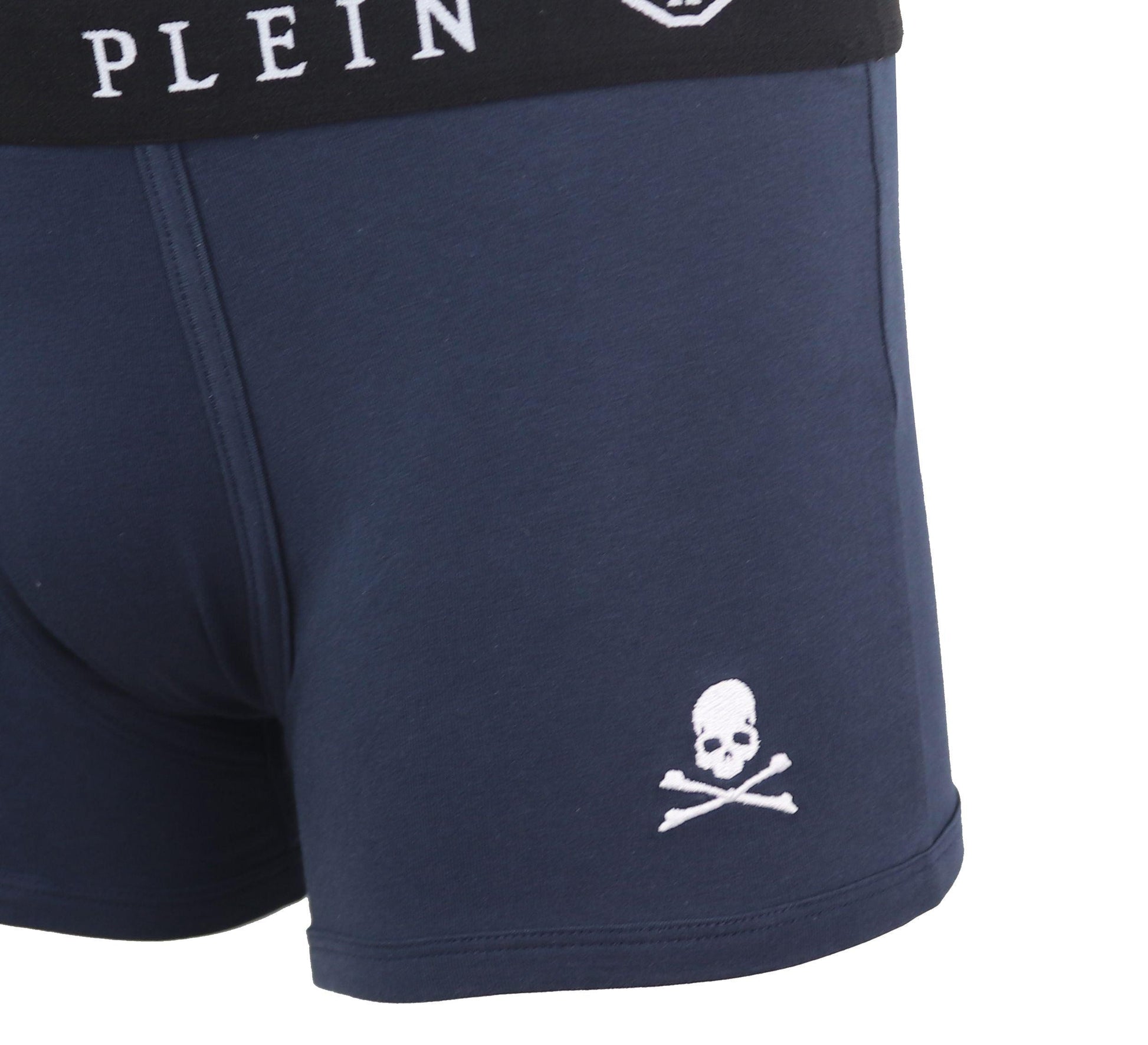 Philipp Plein Elegant Navy Blue Boxer Duo - PER.FASHION