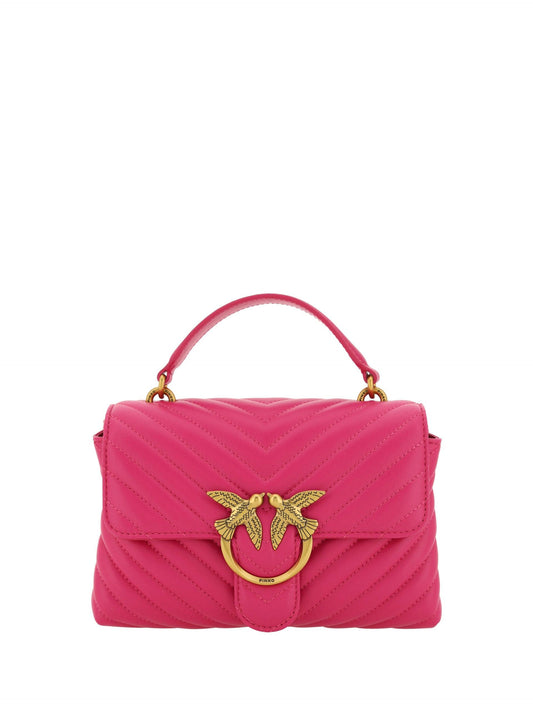 PINKO Chic Pink Quilted Leather Mini Handbag - PER.FASHION
