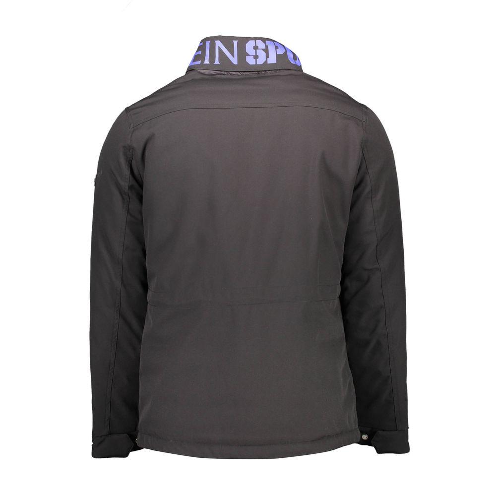 Plein Sport Black Polyester Jacket - PER.FASHION