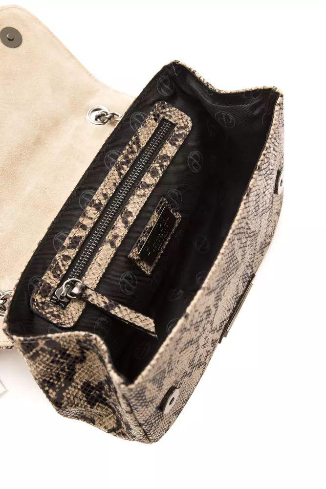 Pompei Donatella Elegant Python Print Leather Crossbody Bag - PER.FASHION