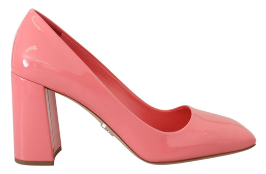 Prada Elegant Square Toe Pink Heels - PER.FASHION