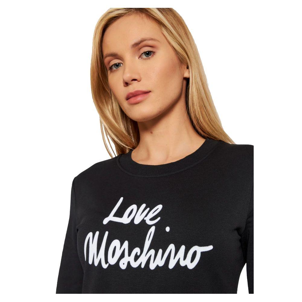 Love Moschino Chic Embossed Logo Cotton Blend Dress - PER.FASHION