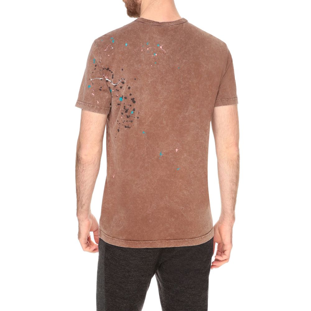 T-shirt Splatter in cotone ricamato Dolce &amp; Gabbana