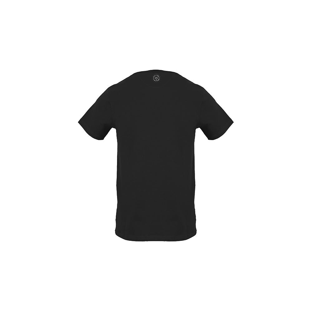 Изящная хлопковая футболка Plein Sport с фирменным логотипом в виде царапин